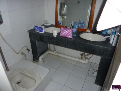 Our squat toilet.